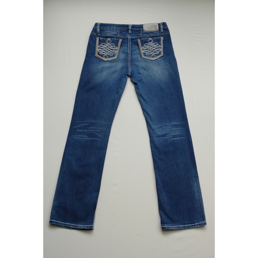 Adiktd "Adiktd To Life" Western Ultra low rise Slim Bootcut